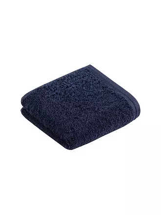 VOSSEN | Gästetuch VEGAN LIFE 40x60cm Marine Blau | 